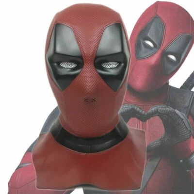 Deadpool 2 Mask Cosplay X-Men Full Face Latex Helmet Superhero Masquerade Mask - Image 1 of 4