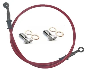 For 1980-1982 Honda Goldwing 1100 GL1100 Rear Brake Line - Steel Braided - Picture 1 of 1