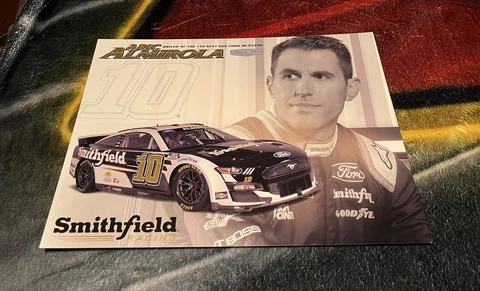 2022 ARIC ALMIROLA “SMITHFIELD” #10 NASCAR CUP SERIES DAYTONA POSTCARD Cover