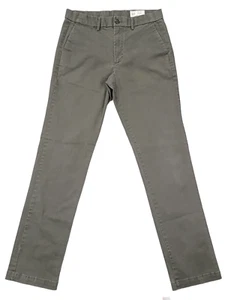 Gap Pantalone Dritto Grigio Scuro Khaki Twill Elasticizzato - Uomo 32 x 36 - Foto 1 di 12