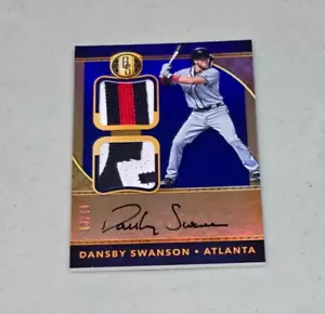 Dansby Swanson Rookie Patch Auto Braves 2017 Panini Gold Standard 13/25 - Picture 1 of 2
