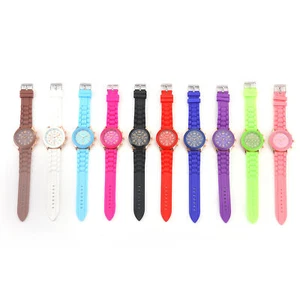 Mens Womens Casual Jelly Silicone Band Quartz Sport Wrist Watch for Boys Girls - Picture 1 of 18