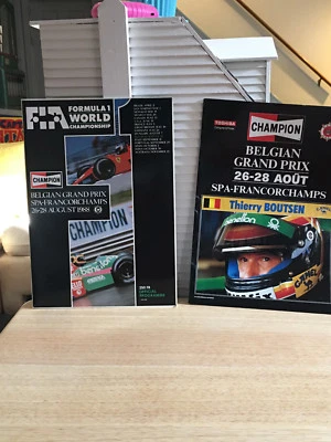 BELGIAN GRAND PRIX 1988 OFFICIAL FORMULA 1 PROGRAM AND TEAM / DRIVER PROGRAM - Image 1 of 3