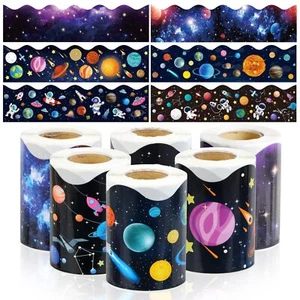 6 Rolls 196 Feet Self Adhesive Classroom Bulletin Board Borders for Classroom... - Picture 1 of 7