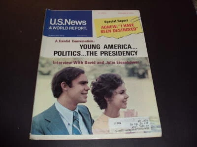 US News World Report Oct 8 1973 Interview With David and Julie Eisenhow ID:43443 - Image 1 of 3