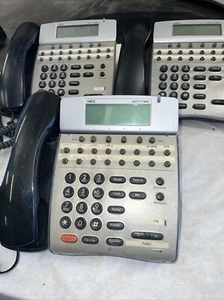 Lot Of 3 Nec DTH-16D-1 Display Phones Used Complete - Picture 1 of 8