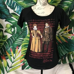 Her Universe Doctor Who Small Queen Elizabeth David Tennant Graphic Tee - Picture 1 of 5