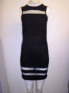 Schönes schwarzes ärmelloses Kleid mit Netzeinsatz von The Style - Größe S - neu ohne Etikett! - Bild 1 von 3