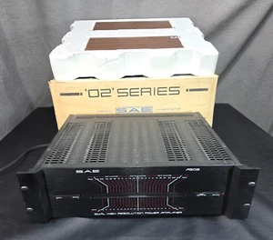 SAE A502 POWER AMPLIFIER, Vintage Stereo Amp w/ original box VIDEO DEMO! 🎥📺✅ - Picture 1 of 23