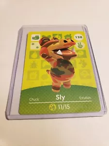 !WINTER SALE! Sly # 138 Animal Crossing Amiibo Card Horizons Series 2 MINT! - Picture 1 of 1