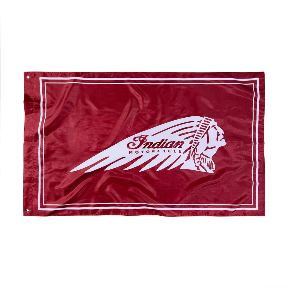 Indian Motorcycle Headdress Flag - Image 1 of 1