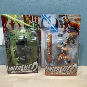 Lote de 2 Figuras de Acción Luke Skywalker Star Wars Desatadas Caballero Jedi De Colección - Imagen 1 de 15