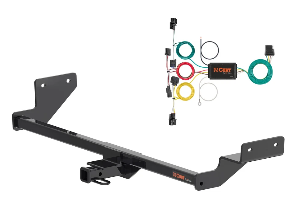 Curt Class 1 Trailer Hitch Receiver & Custom Wiring Harness for 2019 Kia Forte Foto 1 de 4