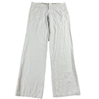 Love Tree Pants Women's Small Light Beige linen wide leg boho Pant Lagenlook - Image 1 of 4