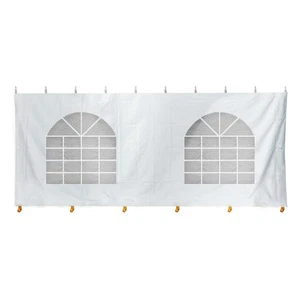 Panel de vinilo con bloque de ventana 8x20 para toldo tienda evento boda fiesta - Imagen 1 de 8