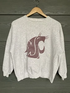Vintage 90s WSU Sweatshirt Gr. L Washington State Cougars Gear For Sports Cotton - Bild 1 von 11
