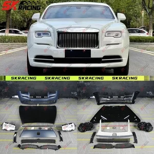 Fits Rolls-Royce Wraith 14-16 Unpainted PP Front Bumper Headlight Hood Body Kits - Picture 1 of 24