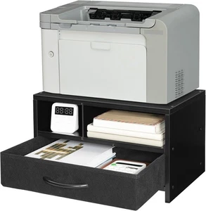 HOOBRO Desktop Printer Stand Printer Stand Shelf Organizer with Drawer - Picture 1 of 9