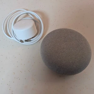 Google Home Mini Speaker H0A Gray Smart Device w/ Power Cord Google Assistant - Picture 1 of 5