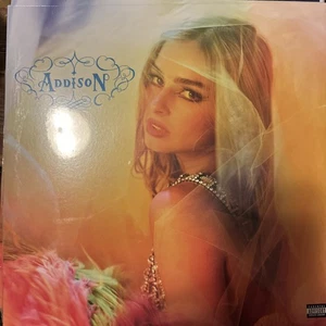 ADDISON RAE Addison NEW YELLOW MARBLE VINYL - Picture 1 of 2