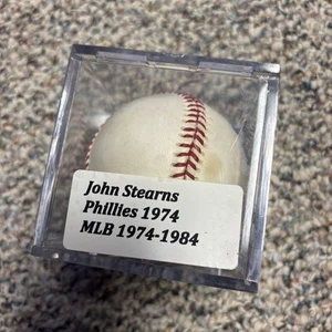 Béisbol autografiado por John Stearns con estuche, Mets, Filis - Imagen 1 de 7