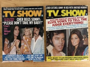 Vintage TV Radio Show Magazine Oktober und Dezember 1973 (2 Mags) Elvis ~ Cher - Bild 1 von 5