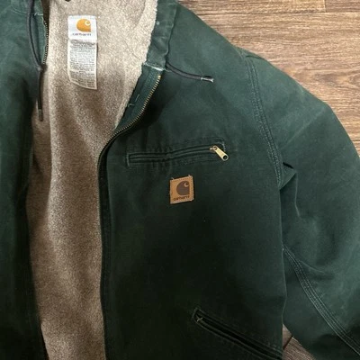 Detroit Style Vintage Rare Green Carhartt Jacket - Image 1 of 4