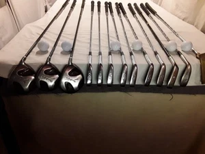 MACGREGOR DRIVER, 3 & 5 WOODS; TITLIEST IRONS SET; WILSON PUTTER; MEN R-H - Picture 1 of 8