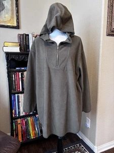 H&M Mama Before/After olivgrüne Fleece Kapuzenjacke Hoodie Umstandsmode Gr. L - Bild 1 von 6