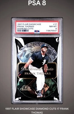 Flair Showcase Diamond Cuts 17 Frank Thomas 1997 PSA 8 Foto 1 de 2