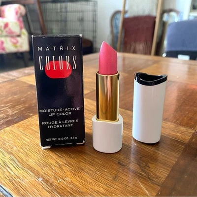 Lápiz labial vintage Matrix Colors hidratante activo color de labios Power Play rosa nuevo en caja Foto 1 de 4