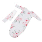 Baby Knotted Nightgown Breathable Baby Sleeping Gown Soft With Head Band For