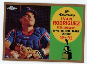 2008 Topps Chrome Ivan Rodriguez All Star Rookie Bronze Refractor #ARC2 #/100 - Picture 1 of 1