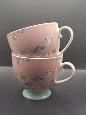 1 taza de café y té melocotón, 9,5 cm de alto, con patrón floral, cocina artesanal Foto 1 de 4