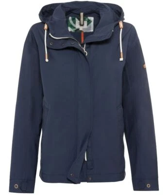CAMEL ACTIVE Damen Jacke Kurzmantel Kapuzenjacke Gr 34 marine blau NEU - Bild 1 von 4