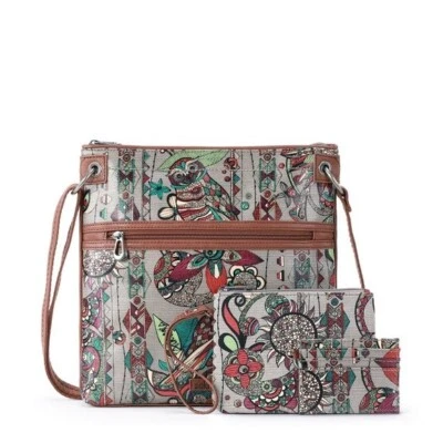 Cartera Bandolera Plana Sakroots Artist Circle Paquete Triple Carbón Espíritu Desierto Foto 1 de 3