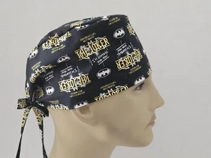 Scrub Hat/Skull Cap Mens - Batman/Joker - Picture 1 of 3