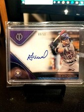 2017 JOSE ALTUVE #8/50 TOPPS TRIBUTE PURPLE "AUTO" #TA-JAL. PRISTINE.