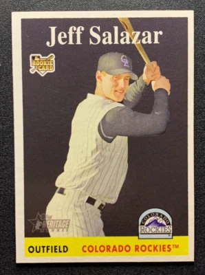 2007 Topps Heritage #466 Jeff Salazar RC Rockies - Image 1 of 2