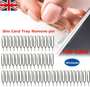 100-500X Sim Card Tray Ejector Eject Pin Removal Open Key for IPhone Samsung UK - Picture 1 of 18
