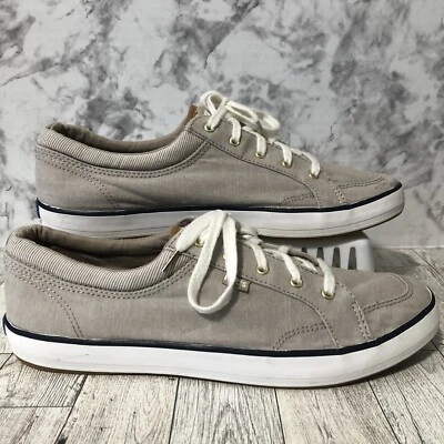 Keds Womens Dream Foam Memory Shoes Size 8  Tan Low Top Lace Up Canvas Sneakers - Image 1 of 4