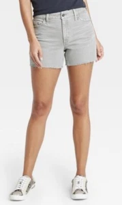 Universal Thread Women's Sz 16 Jean Shorts Olive Green Washed Denim Vintage New - Picture 1 of 3