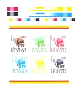 Benin Wildlife Animals Bush Elephant Loxodonta Africana Rare Proof MNH - Picture 1 of 1
