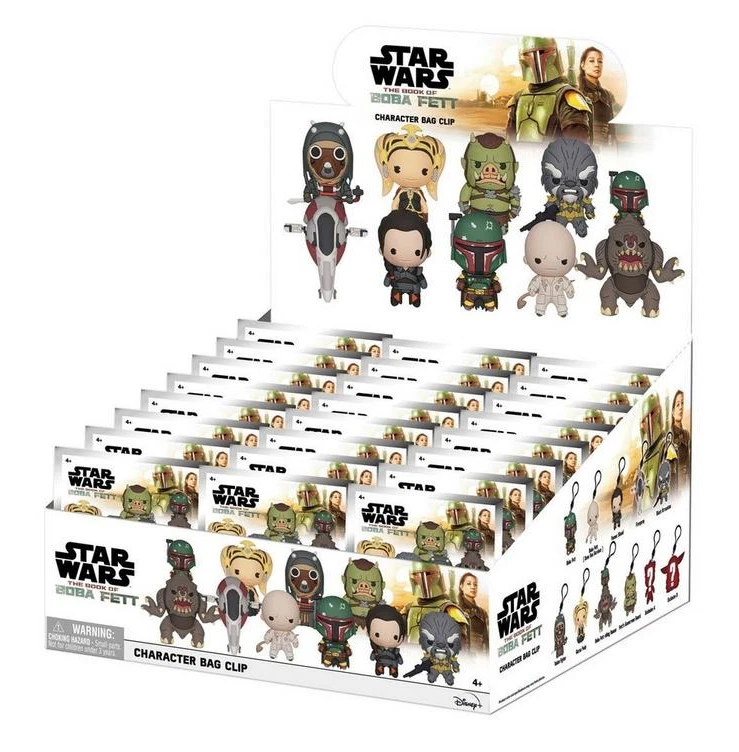 BOLSO FIGURATIVO STAR WARS BOBA FETT CLIP CAJA DE EXHIBICIÓN DE 24 PAQUETES NUEVO TY3014D Foto 1 de 2