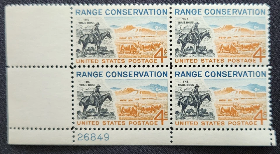 US Scott 1176 - Range Conservation - MNH - 1961 Issue - Plate Block of 4 - Image 1 of 1
