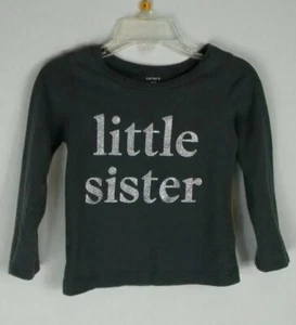 Children's Place Gray Little Sister Long Sleeve Shirt Infant/ Toddler 24 Month - Picture 1 of 12