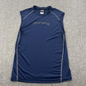 Harley Davidson Quick Dry Shirt Mens M Texas Biker Motorcycle Compression Blue - Picture 1 of 8
