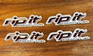 Rip It Energy Fuel Drink Car Decal Skateboard Sticker Military 8" x 2" Lot of 4 - Picture 1 of 3