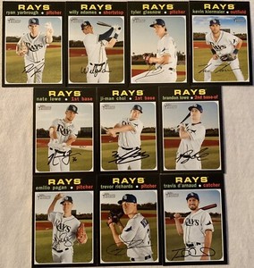 (15) 2019 2020 TOPPS HERITAGE BASEBALL TAMPA BAY DEVIL RAYS NO DUPLICATES