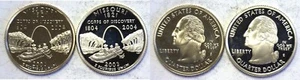 2003-S Missouri Statehood Quarter Silver & Clad Proofs 2 Coin Set - Picture 1 of 3